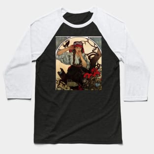 Moravian Teachers' Choir by Alfons Mucha Baseball T-Shirt